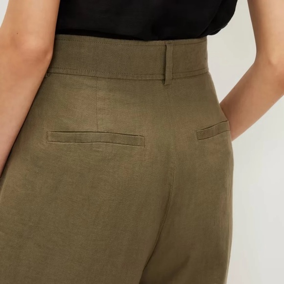 NWT Everlane The Linen Way-High® Drape Pant in Kalamata Size 2 NEW SOLD OUT - Picture 4 of 5